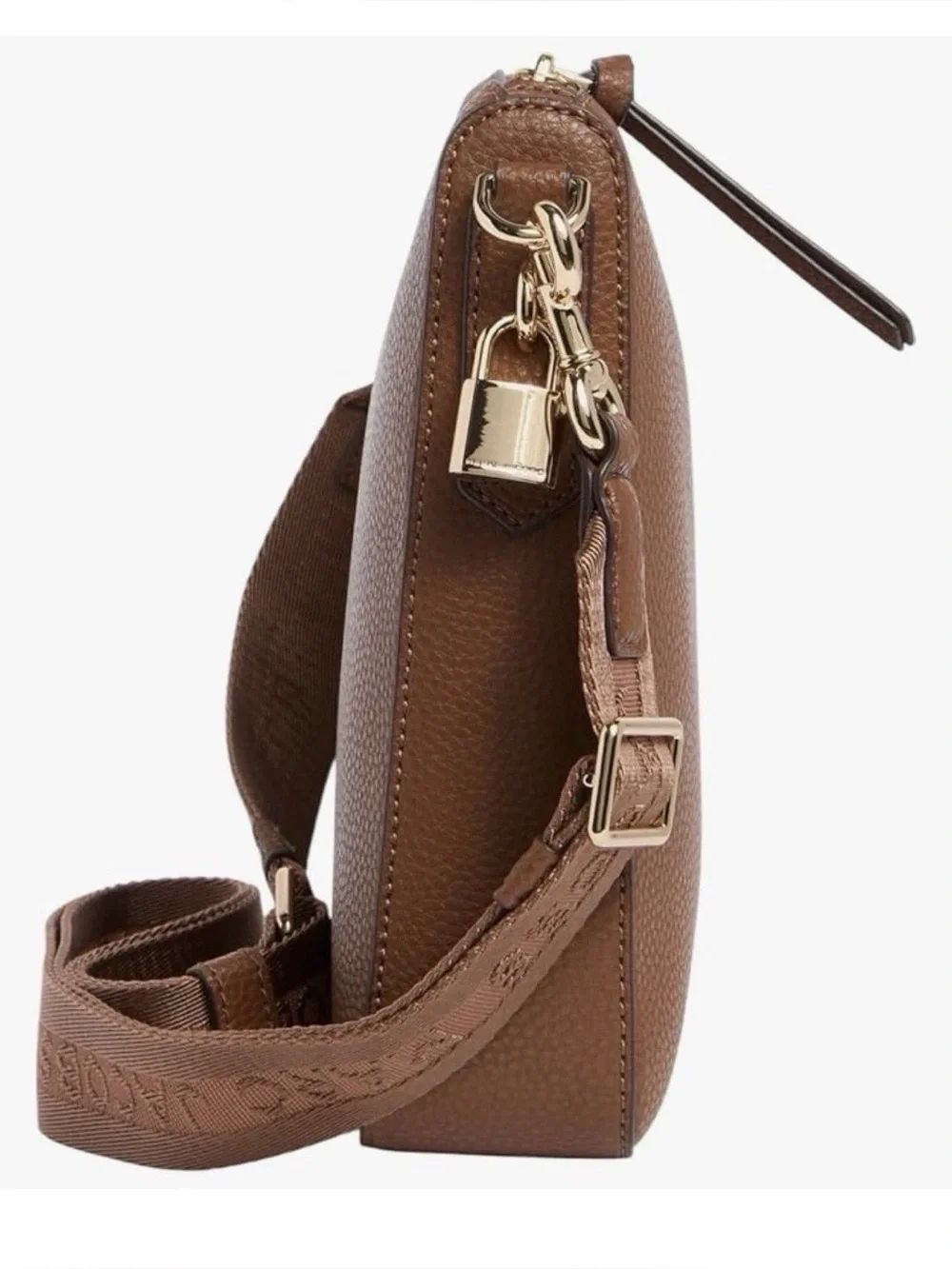 Marc Jacobs Drifter Swing Pack Crossbody Bag Leather Cognac